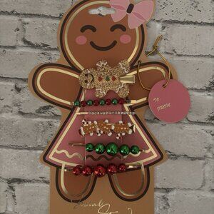 Social Strand 6 Pack Girls Hair Holiday Clips NWT
